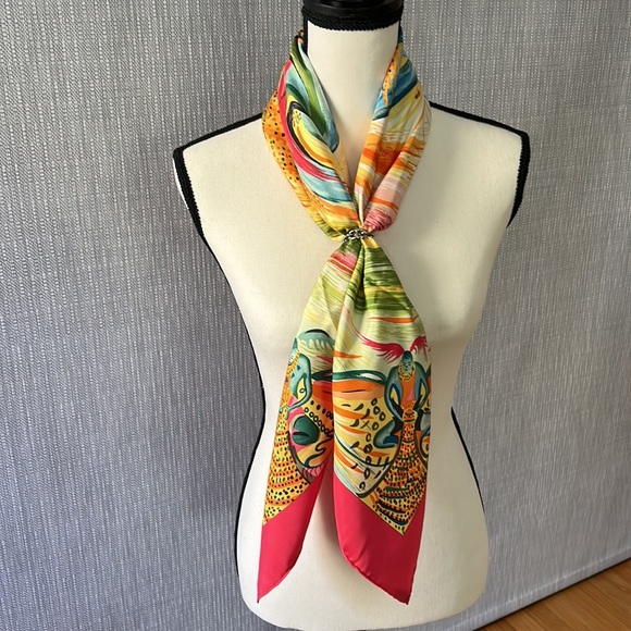 Hermes Authentic Silk Carré Scarf 90cm or 35” square With Box - Picture 1 of 12